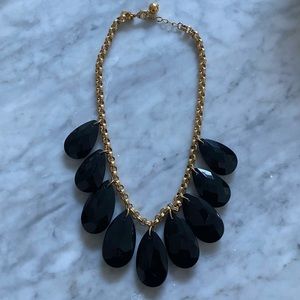 Kate Spade New York gold and black necklace, 18" chain with original bag